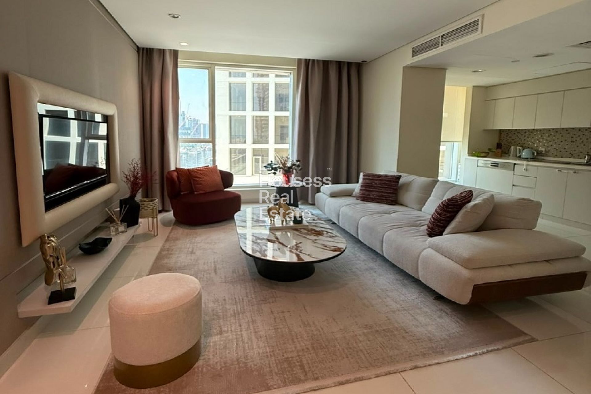 Apartment for Rent in Damac Maison The Vogue, Business Bay Fully Furnished 1BR|Prime Location|Canal View